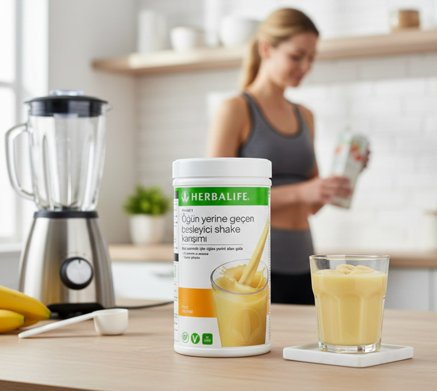 Formül 1 Öğün Yerine Geçen Besleyici Muz Aromalı Shake Karışımı
